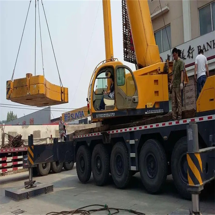 苏仙当地吊车出租|机器吊装|75吨|工厂搬迁服务